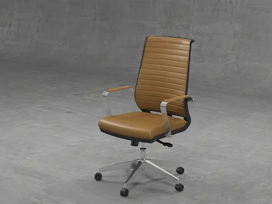 Работен стол ДУЛО NT 81- хромирани подлакътници с меки падове