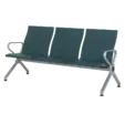 Посетителска пейка BTL 40- снимка отстрани, зелена