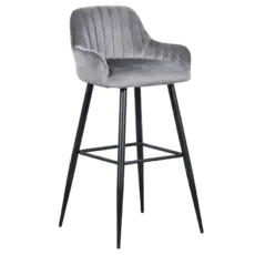 Бар стол ВЕРОНИКА- сив цвят