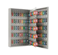 Табло за ключове KL 200 броя- за 200 ключа, отворено, сиво, пълно с ключове