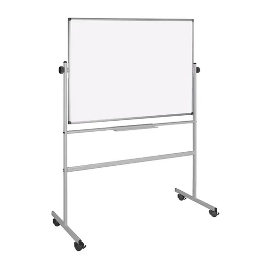 Бяла дъска 120х180 см мобилна - снимка отпред, сглобена