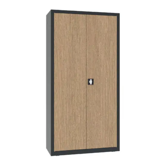 Затворен Архивен шкаф FRT с 5 отделения 199x80x43.5 см- цвят орех