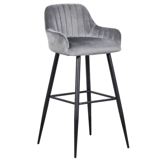 Бар стол ВЕРОНИКА- сив цвят