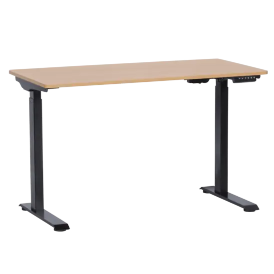 Бюро регулируемо КУКУШ B7- цвят черен с плот бук