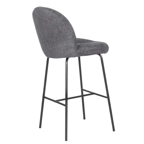 Бар стол РАЛИ-сниман отстрани, черни крака