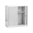 Метален шкаф BTL J с 2 отделения 90х90х40- с отворена дясна врата, сниман отпред