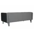 Диван триместен КОНУШ RBN 03 - сниман отрстани в гръб, сива дамаска