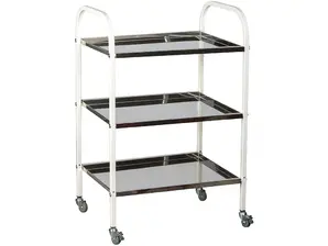 Манипулационна количка PMT MDSP 3N- сглобена, снимана в цял ръст, количката е съставена от три плота