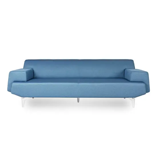 Диван триместен КОТРАГ VG 03 - сниман в профил, син цвят