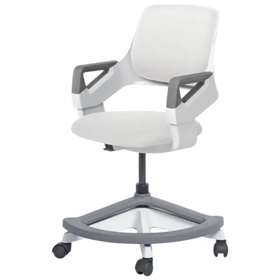 Детски стол ВЕНЕТА със степенка-бял цвят