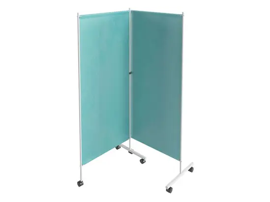 Два медицински паравана PMT хванати един за друг, под формата на Г 