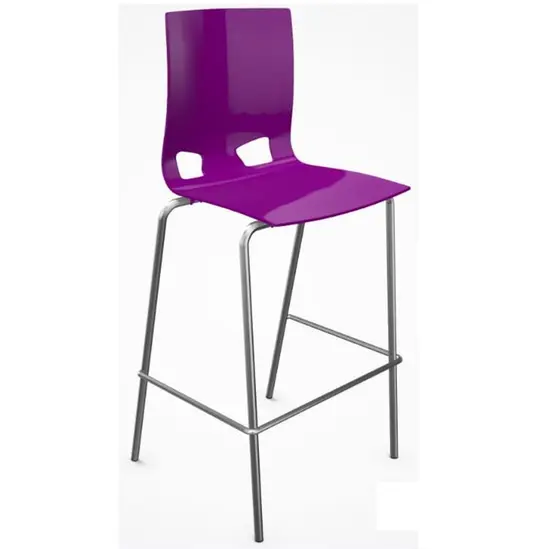 Бар стол ФОНДО ХОКЕР-лилав цвят