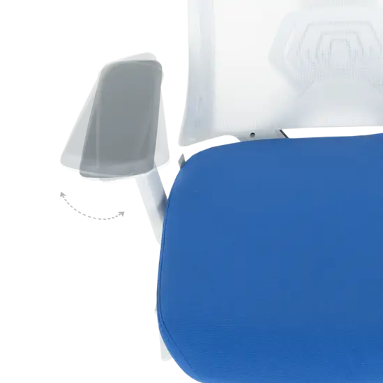 Работен стол НЕРЕЙ- регулируеми подлакътници, навътре-навън