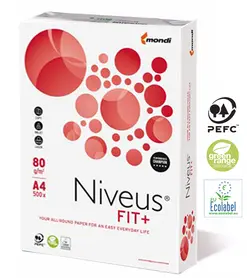 Пакет Копирна хартия FIT NIVEUS А4 80 гр. 500 л- сниман отпред