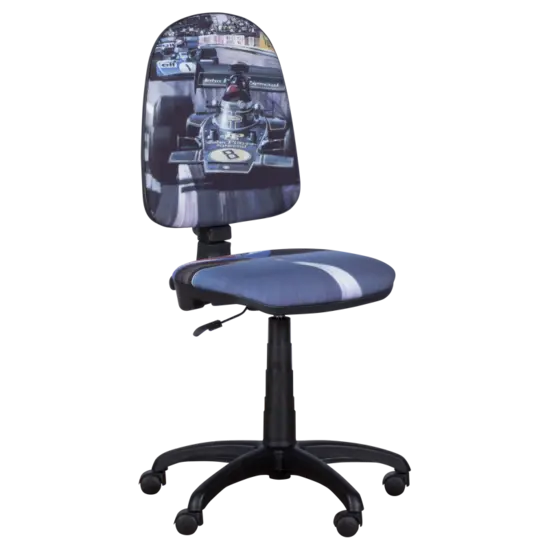 Детски стол Пресиан - черна база- снимка отпред