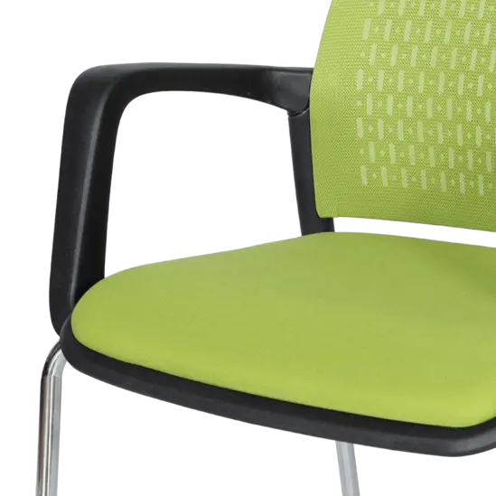 Посетителски стол КАВО- фиксирани полипропиленови подлакътници