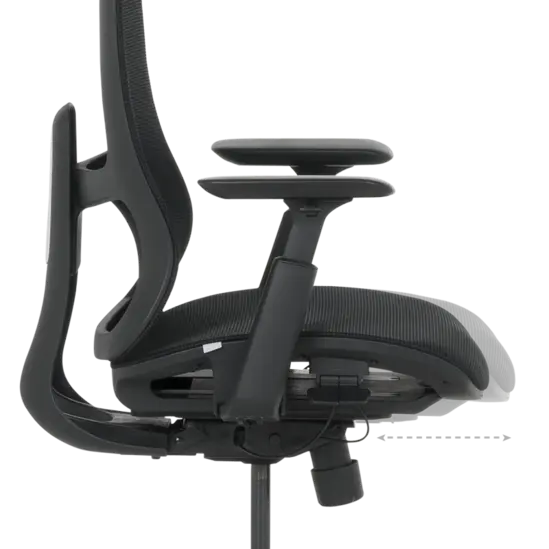 Работен стол АХИНОРА- регулируема дълочина на седалаката