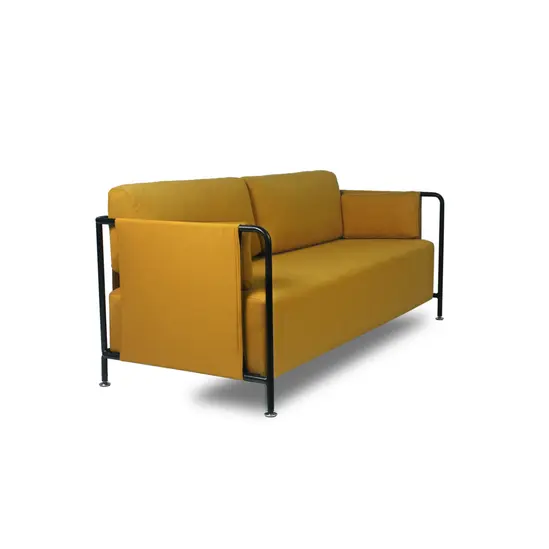 Диван триместен АРДА UNO 03 - сниман отдясно, жълт на цвят