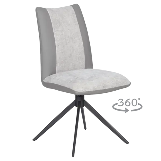 Трапезен стол ИРИНА- сив цвят