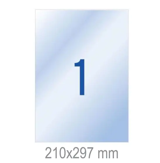 Полиестерни етикети 210х297 мм