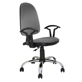 Работен стол АЙДЕМИР- сив цвят, дамаска