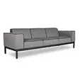 Диван триместен ГЕОРГИ VNS 03 - сив на цвят, сниман отпред