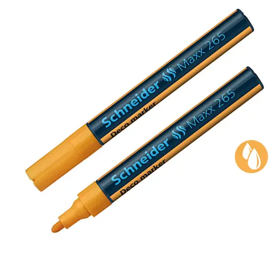 2 броя маркер тебешир Schneider Maxx 265 оранжев