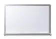 Бяла магнитна дъска с алуминиева рамка 90х120 см - снимана отпред, чиста