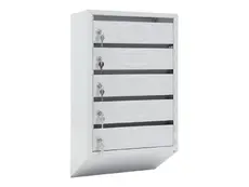 Пощенска кутия PMT PB 5C KL- сива, с пет клетки, затворени в момента