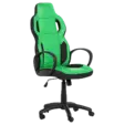 Геймърски стол ВИХЪР- зелено с черно