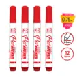 Маркер за бяла дъска FO-WB03 червен 4 броя с пиктограми