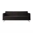 Диван триместен TREND 03 -  сниман в профил, черен на цвят