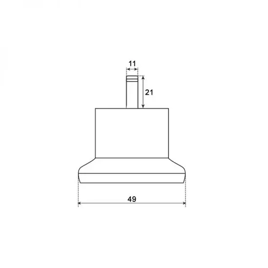 Тапа за статичност- черна