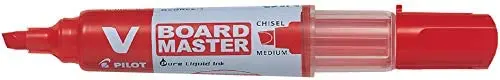 Маркер за бяла дъска Pilot Master червен без капачка