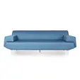 Диван триместен КОТРАГ VG 03 - сниман в профил, син цвят