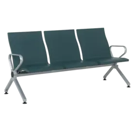 Посетителска пейка BTL 40- триместа, снимка отстрани