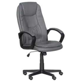 Директорски стол ЯСЕР- снимка отстрани, сив цвят