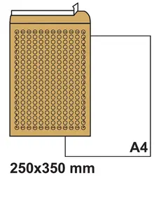 Плик с въздушни мехурчета 250х350 кафяв