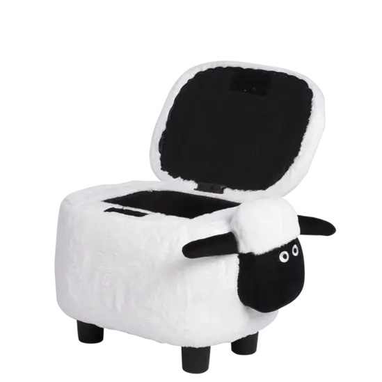 Табуретка детска с ракла овца-отворена
