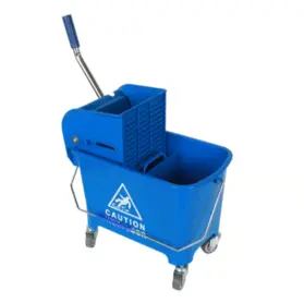 Количка мини с преса синя