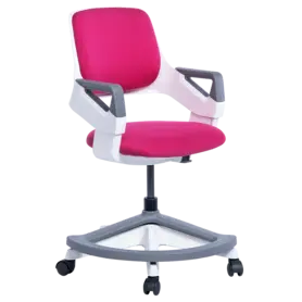 Детски стол ВЕНЕТА със степенка-снимка отстрани, розов цвят