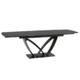 Трапезна маса ТЕМИРА разтегателна- разтегнат, черен цвят керамира
