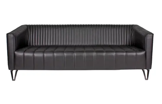 Диван триместен РЕСЕН LMA 03 - сниман отпред, черен цвят