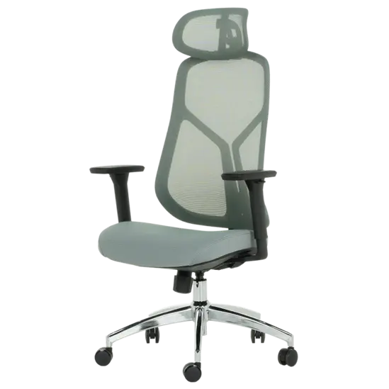 Директорски стол ЙОАН- хромирана кръстачка, ергономичен