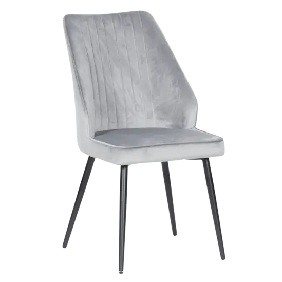 Трапезен стол МЕДЕЯ- светлосив цвят