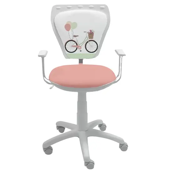 Детски стол КОЛЕЛО- снимка отпред, с колело