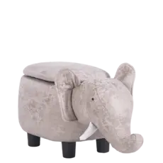 Табуретка детска с ракла слон-снимка отпред