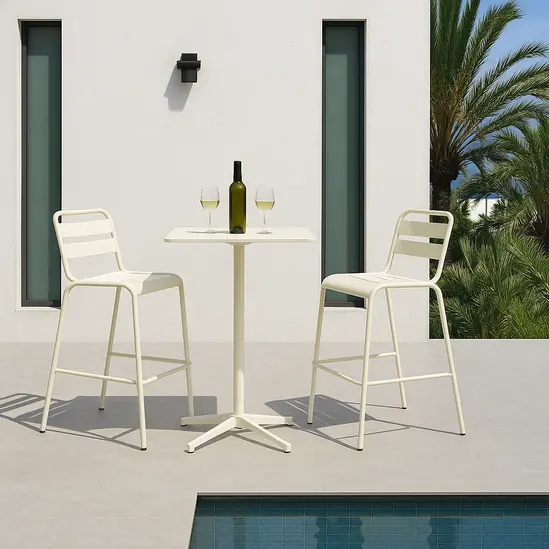 Бар стол ШАНИ- два високи стола  с висока маса