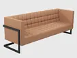 Диван триместен БАТАК BOX 03- светло кафяв