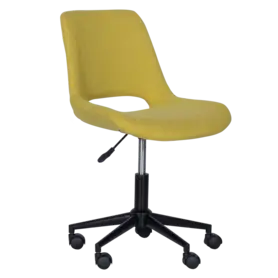 Детски стол ТИА- жълт цвят, снимка отстрани